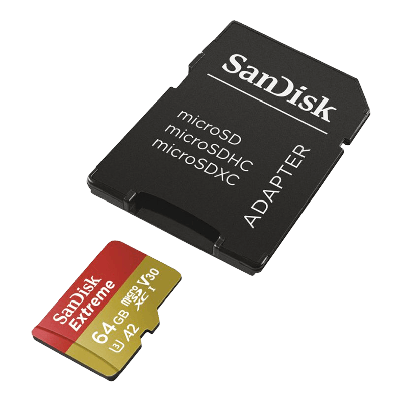 Sandisk extreme micro sdxc 64gb+adapter
